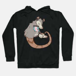 Trans Rights Opossum (textless) Hoodie